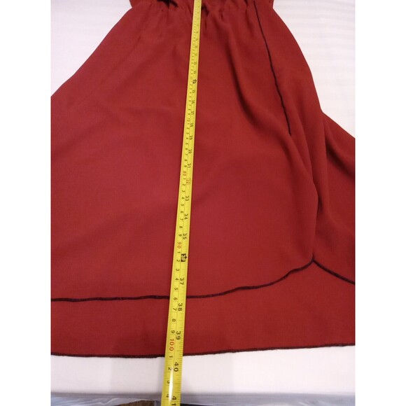 Ashley Stewart Dress NWT Size 14/16 Rusty Brown Split Knee Length - Picture 7 of 9